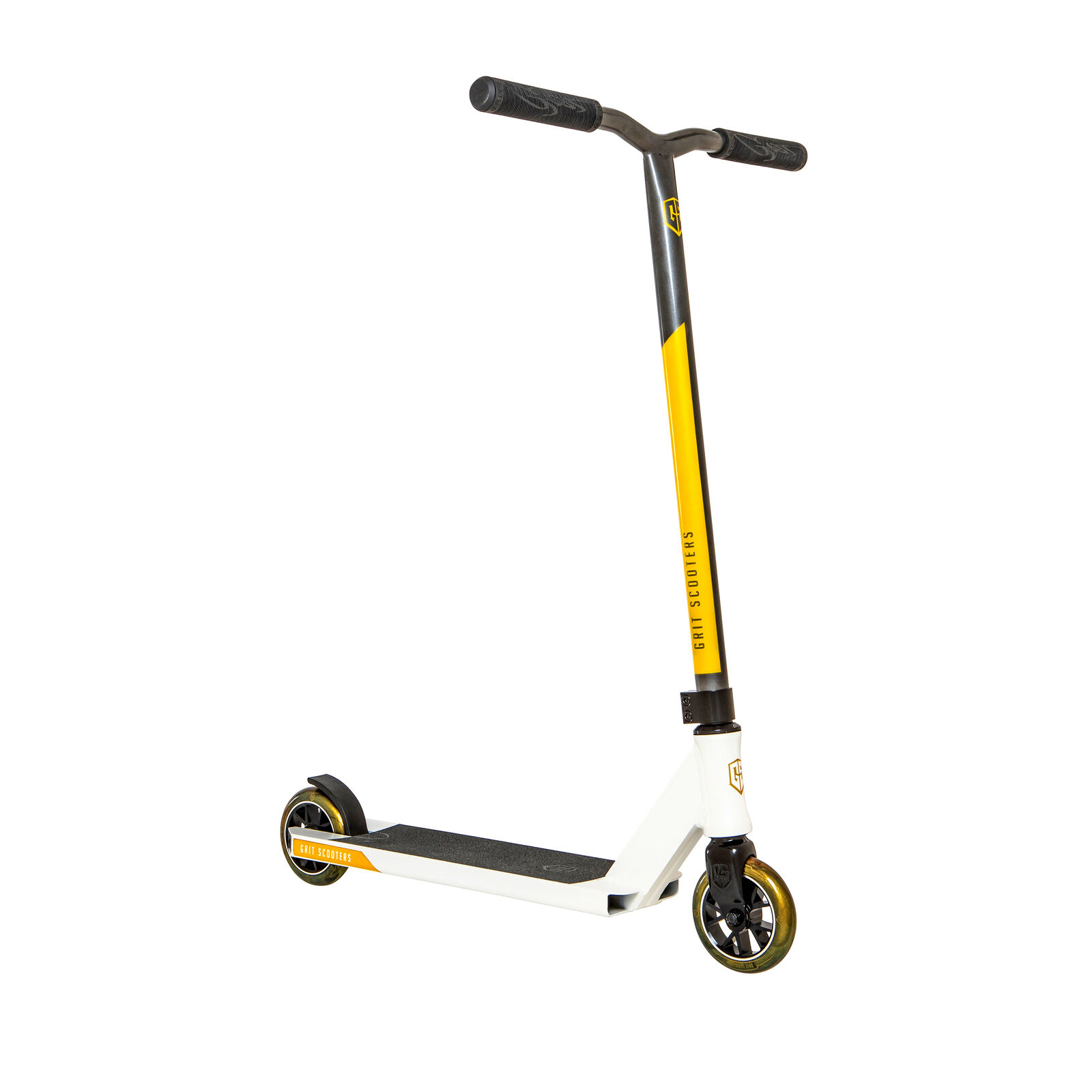 Grit FLUXX 2 wheel stunt scooter White/Grey with Yellow