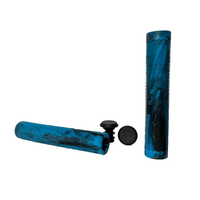 Grit Handlebar grips 160mm - Blue/Black 